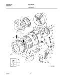 WSHR TUB, MOTOR Diagram and Parts List for GTF1040AS0  Gibson Washer