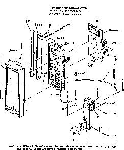Control Panel Parts Diagram and Parts List for 5649968013  Kenmore Microwave