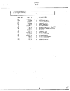 Body Page 4 Diagram and Parts List for 2893  Frigidaire Range