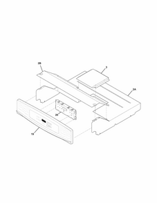 Part Location Diagram of 318935500 Frigidaire PANEL ASSEMBLY
