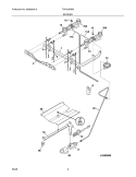 BURNER Diagram and Parts List for TGF303BWG  Tappan Range