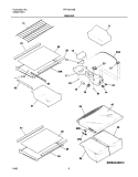 SHELVES Diagram and Parts List for FRT18LN5BW2  Frigidaire Refrigerator