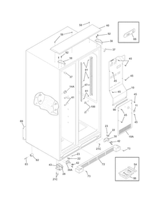 Cabinet Diagram and Parts List for E23CS78HPS7  Electrolux Refrigerator
