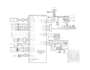 Wiring Schematic Diagram and Parts List for 25370423411  Kenmore Refrigerator