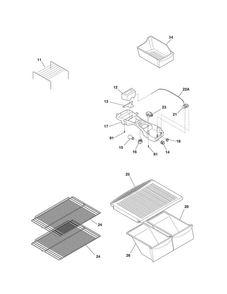 Part Location Diagram of 242111206 Maytag Refrigerator owner's manual