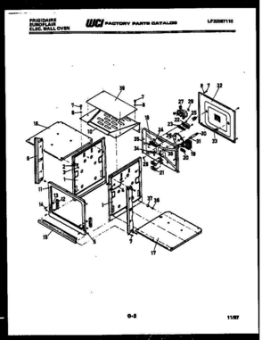 02 - PANEL PARTS Diagram and Parts List for RGCF94EWBLACK  Frigidaire Range