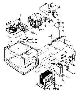 Cavity Parts Diagram and Parts List for 5649947710  Kenmore Microwave