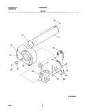MOTOR Diagram and Parts List for GSGR642AS5  Frigidaire Dryer