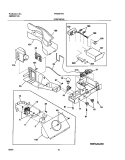 CONTROLS Diagram and Parts List for FRS26H7CW0  Frigidaire Refrigerator