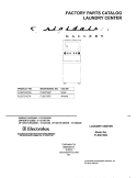COVER Diagram and Parts List for FLSG72GCTA  Frigidaire Washer Dryer Combo