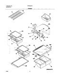 SHELVES Diagram and Parts List for FRT18LR7AQ2  Frigidaire Refrigerator