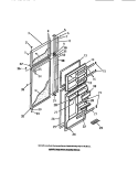 FOOD AND FREEZER DOORS Diagram and Parts List for FPCI18TCH0  Frigidaire Refrigerator
