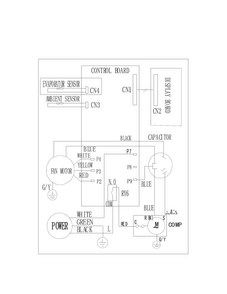 Wiring Diagram Diagram and Parts List for 25370121015  Kenmore Air Conditioner