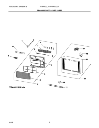 Part Location Diagram of 5304515942 Frigidaire LOUVER