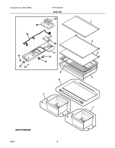 Part Location Diagram of 5304524322 Frigidaire HOUSING