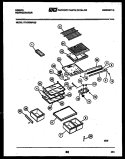 SHELVES AND SUPPORTS Diagram and Parts List for RT17F6WV3D  Gibson Refrigerator