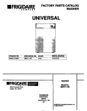 COVER Diagram and Parts List for MWX111REW0  Frigidaire Washer