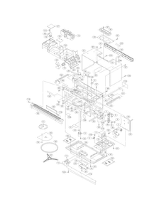 Oven,cabinet Diagram and Parts List for CGMV173KBB  Frigidaire Microwave