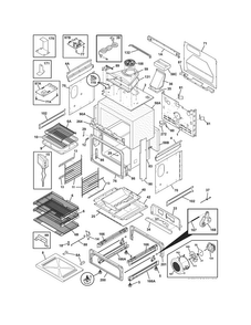 Body Diagram and Parts List for EI30GS55JSD  Electrolux Range