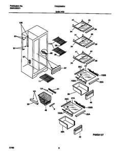 Frigidaire Frs20wrhw2 9 Diagram and Parts List for FRS20WRHW2 V2 Frigidaire Freezer