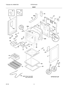 Part Location Diagram of 316107200 Bosch Range anti-tip bracket