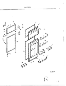Top Mount Refrigerator Page 6 Diagram and Parts List for 178040A  Frigidaire Refrigerator