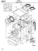 CABINET, DOOR & TOP Diagram and Parts List for FWT445GES2  Frigidaire Washer