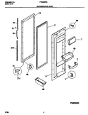 Part Location Diagram of 215441608 Frigidaire Refrigerator Door Shelf Bin