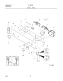 CONTROL PANEL Diagram and Parts List for MLXE42REW7  Uni Washer Dryer Combo