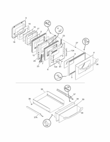 Part Location Diagram of 318213602 Frigidaire GLASS