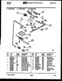 BURNER, MANIFOLD AND GAS CONTROL Diagram and Parts List for 30-3349-23-01  Tappan Range