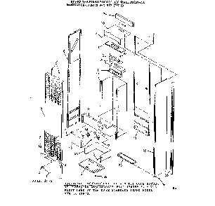 Cabinet Diagram and Parts List for 867736123  Frigidaire Furnace
