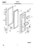 REFRIGERATOR DOOR Diagram and Parts List for FRS24WSGW6  Frigidaire Refrigerator