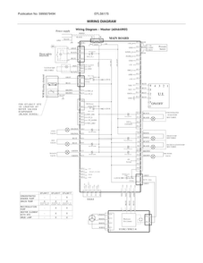 Wiring Diagram Diagram and Parts List for EFLS617STT0  Electrolux Washer