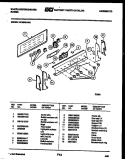 CONTROL PANEL Diagram and Parts List for KF350GDV6  Frigidaire Range