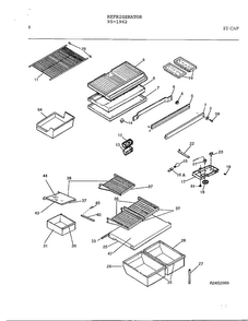 Electrical Equipment Page 7 Diagram and Parts List for 95-1962  Frigidaire Refrigerator