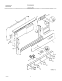 BACKGUARD Diagram and Parts List for FGF345BHWB  Frigidaire Range