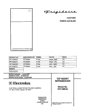 COVER Diagram and Parts List for FRT18IB4AW2  Frigidaire Refrigerator