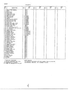Cabinet Page 2 Diagram and Parts List for 44057  Frigidaire Freezer