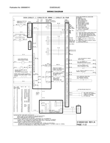 Wiring Diagram Diagram and Parts List for EI30ES55JSC  Electrolux Range