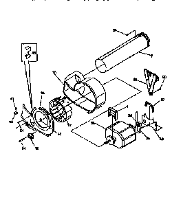 Motor Diagram and Parts List for FSG747GC  Frigidaire Dryer
