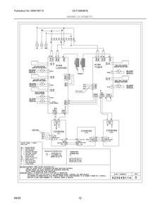 Door Diagram and Parts List for GCFI3060BFB  Frigidaire Range