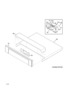 Part Location Diagram of 316570422 Frigidaire BOARD