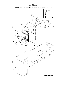 Ice container Diagram and Parts List for 2537034241E  Kenmore Refrigerator