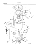 WSHR MTR, HOSE Diagram and Parts List for MWX121REW4  Uni Washer