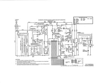 Wiring Diagram Diagram and Parts List for FGBM205KFA  Frigidaire Microwave