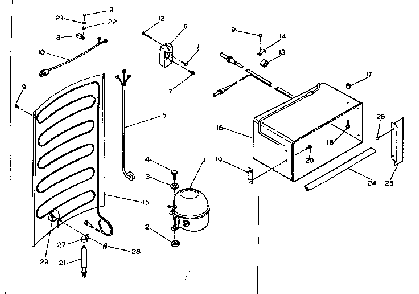 Unit Parts Diagram and Parts List for 253T9CL  Kenmore Refrigerator