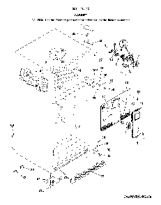 Cabinet Diagram and Parts List for 2536041261C  Kenmore Refrigerator