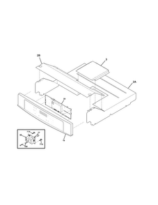 Control Panel Diagram and Parts List for EW27EW55GS8  Electrolux Wall Oven