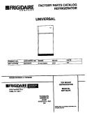 COVER Diagram and Parts List for MRT15CPEW3  Frigidaire Refrigerator
